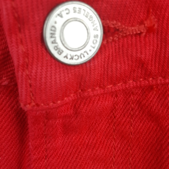 Lucky Brand Crimson Red Mid Rise Denim - Picture 3 of 8